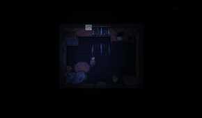 look outside dark apartment interior
