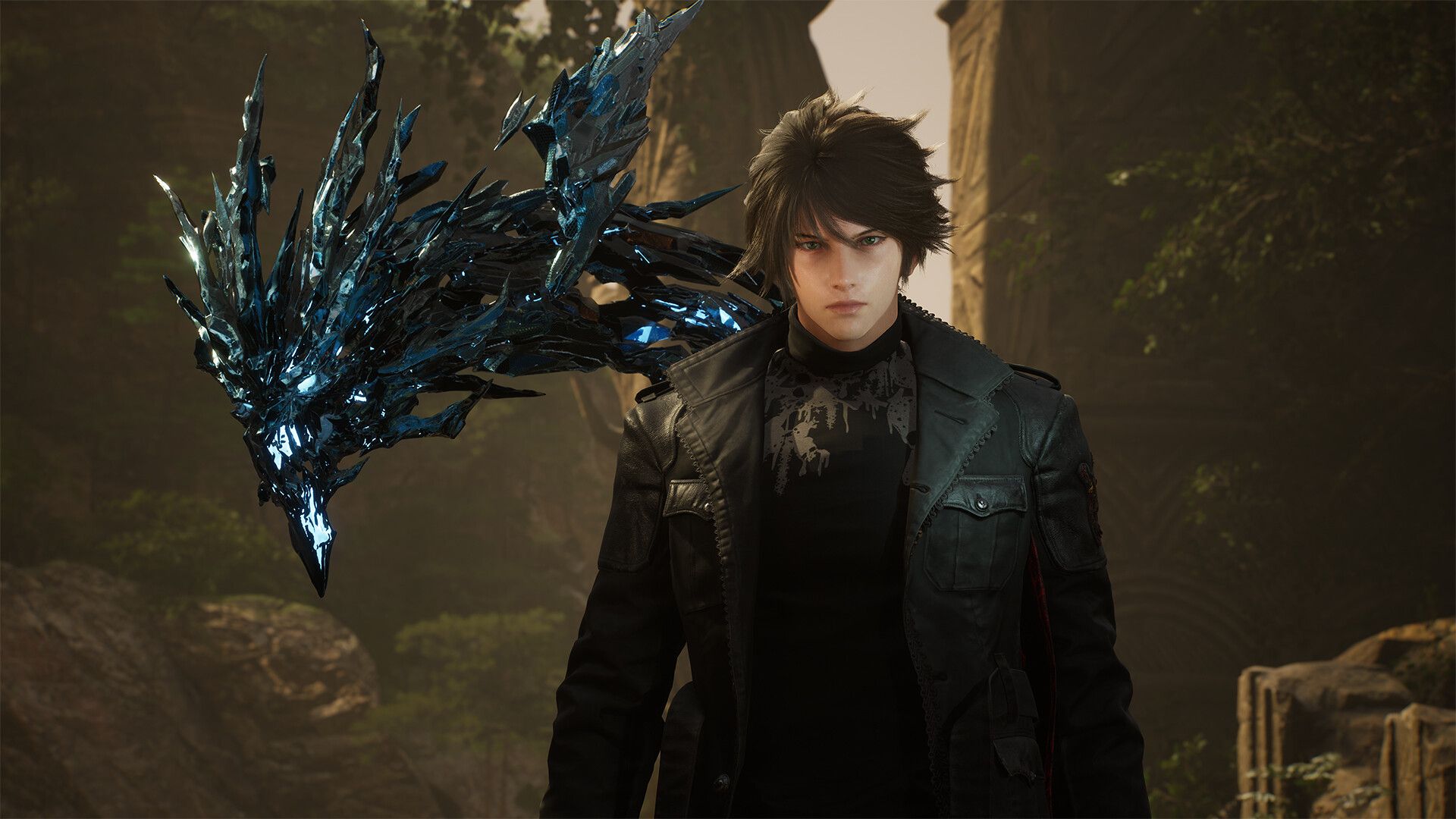Image from Lost Soul Aside showing the protagonist with his metal dragon