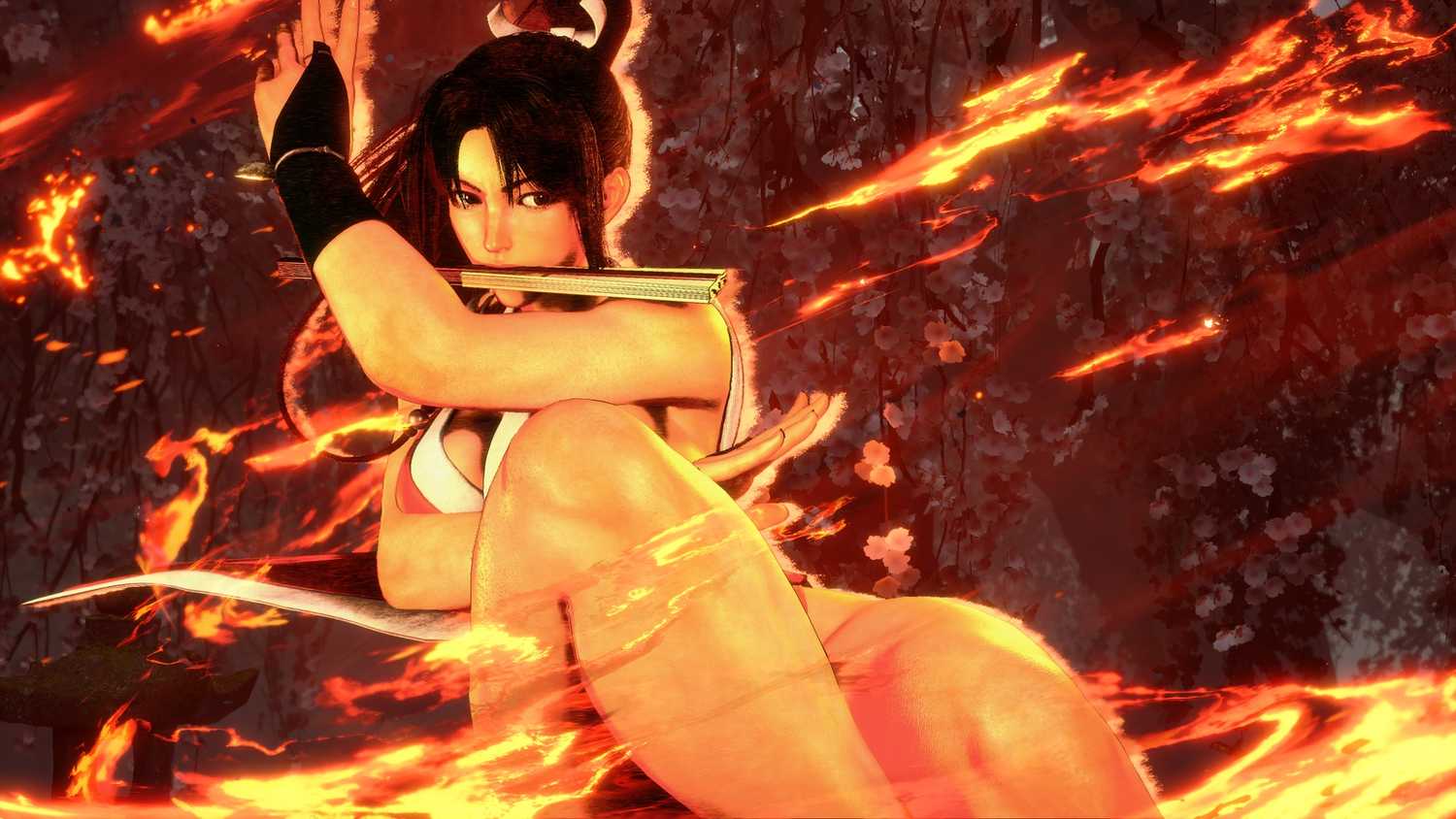 A screenshot of Mai from Street Fighter 6