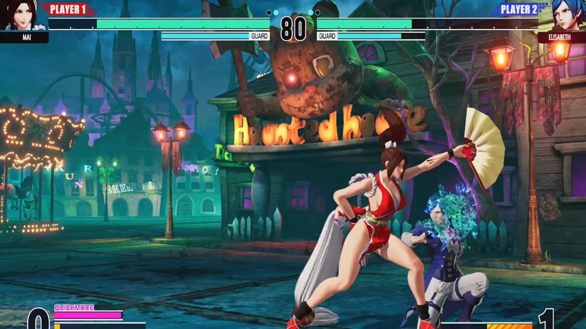 A screenshot of gameplay from The King of Fighters XV
