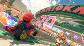 A screenshot of gameplay from Mario Kart World