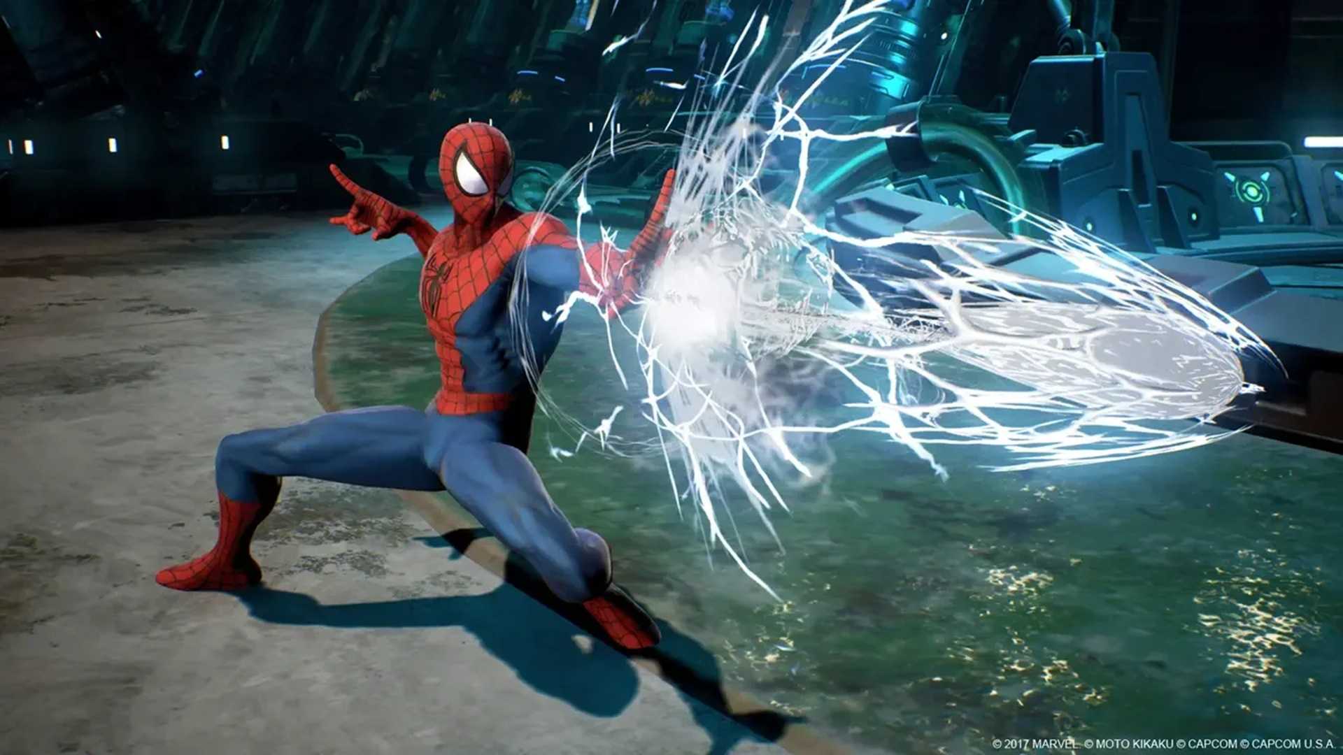 A screenshot of gameplay from Marvel vs Capcom Infinite
