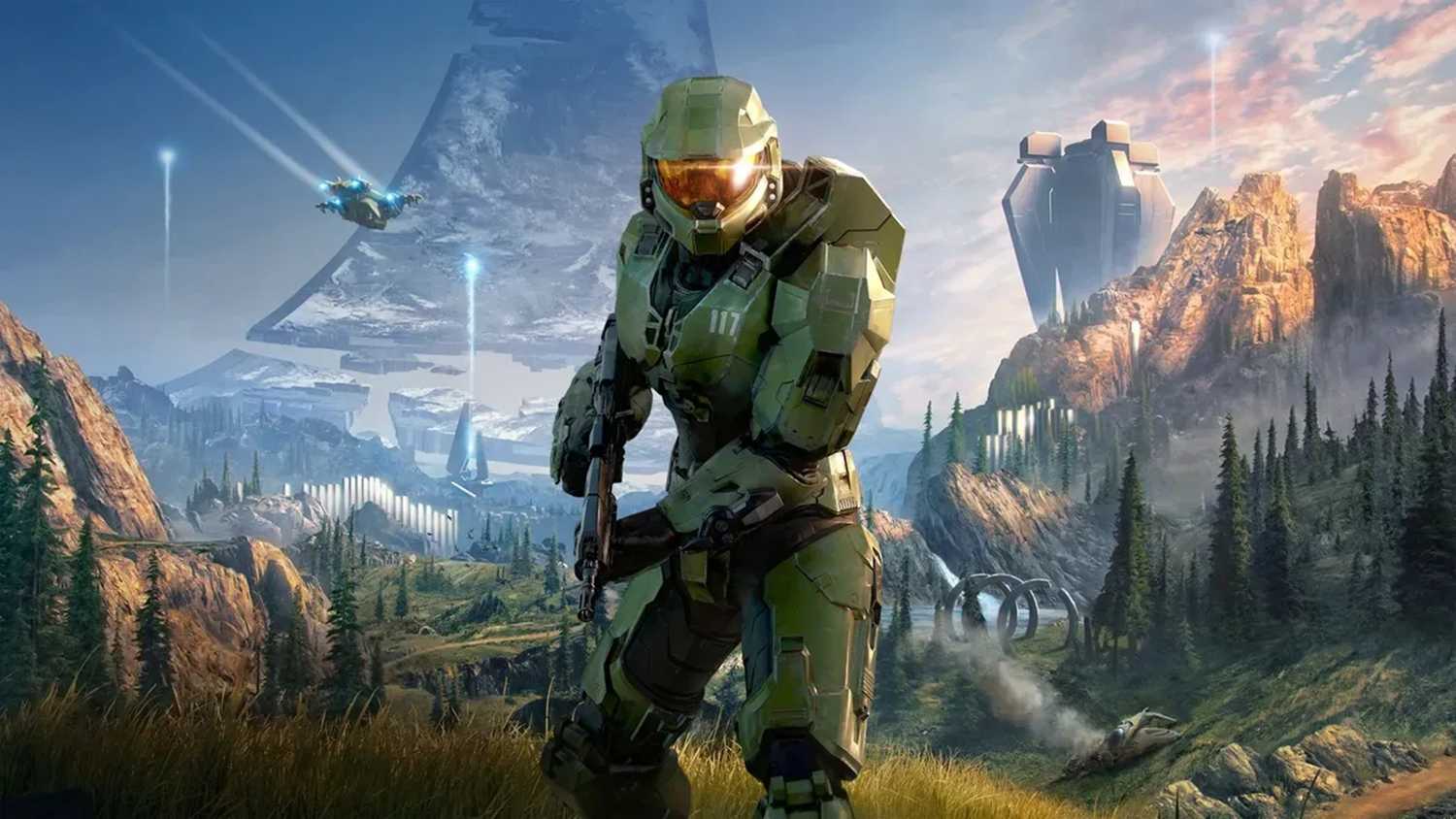 A promo shot for Halo Infinite