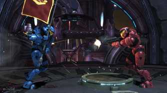 A screenshot of multiplayer from Halo 3