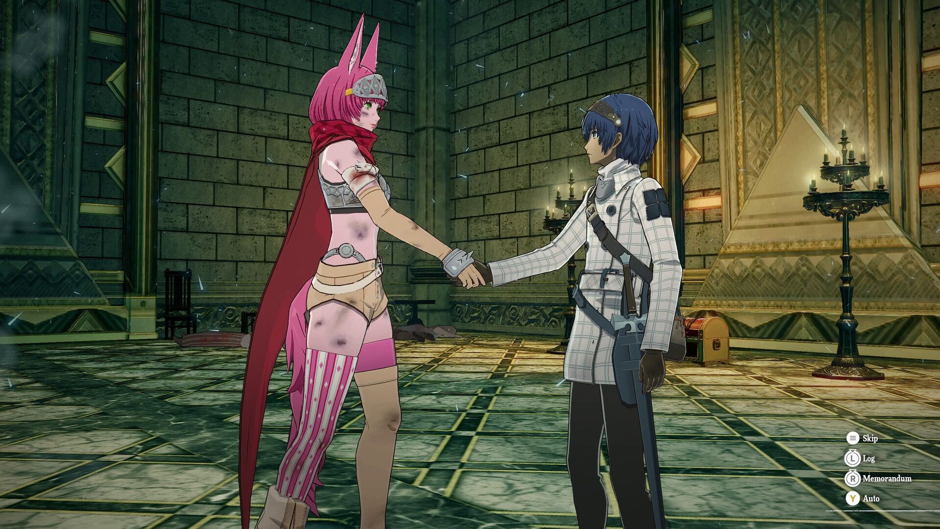 metaphor refantazio handshake signifying a bond was formed