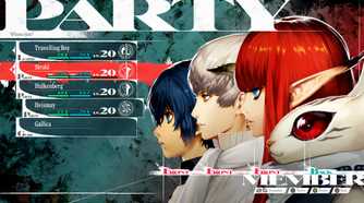metaphor refantazio party screen showing the active party members