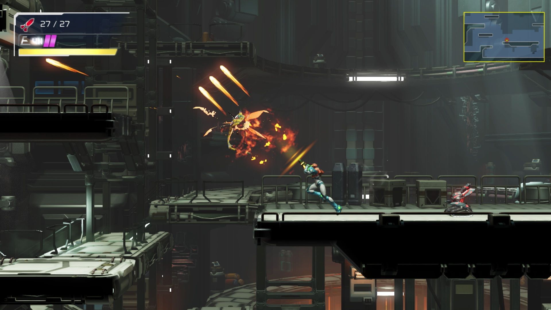 A screenshot of gameplay from Metroid Dread