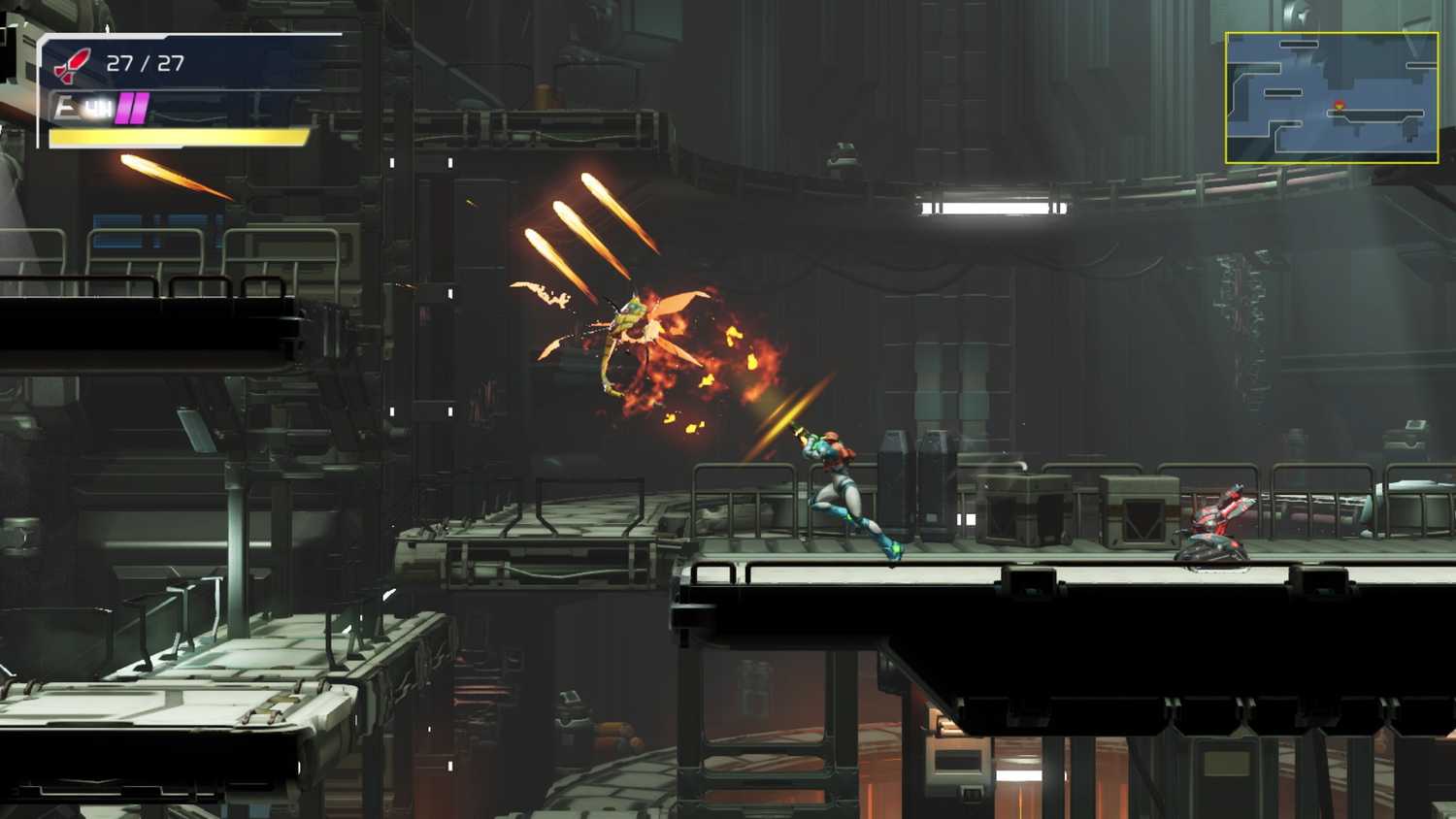 A screenshot of gameplay from Metroid Dread