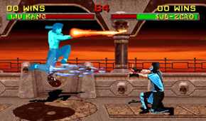 A screenshot of gameplay from Mortal Kombat 2