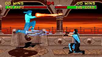 A screenshot of gameplay from Mortal Kombat 2