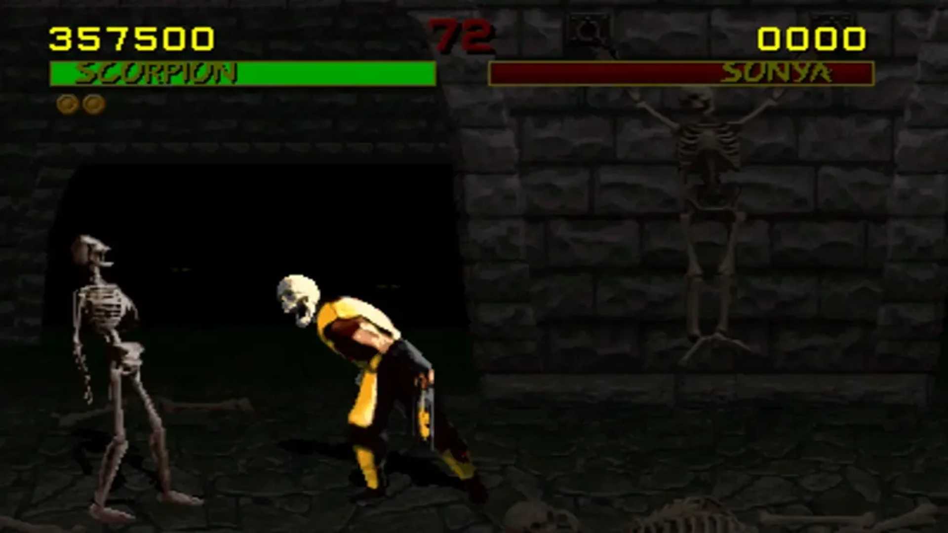 A screenshot of gameplay from Mortal Kombat 2