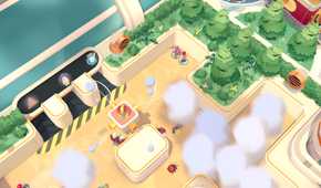 A high-tech facility in Moving Out 2.
