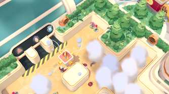 A high-tech facility in Moving Out 2.