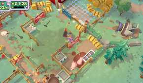 An animal farm in Moving Out 2.