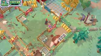 An animal farm in Moving Out 2.