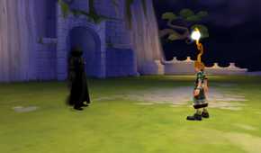 A screenshot of gameplay from Kingdom Hearts Birth by Sleep.