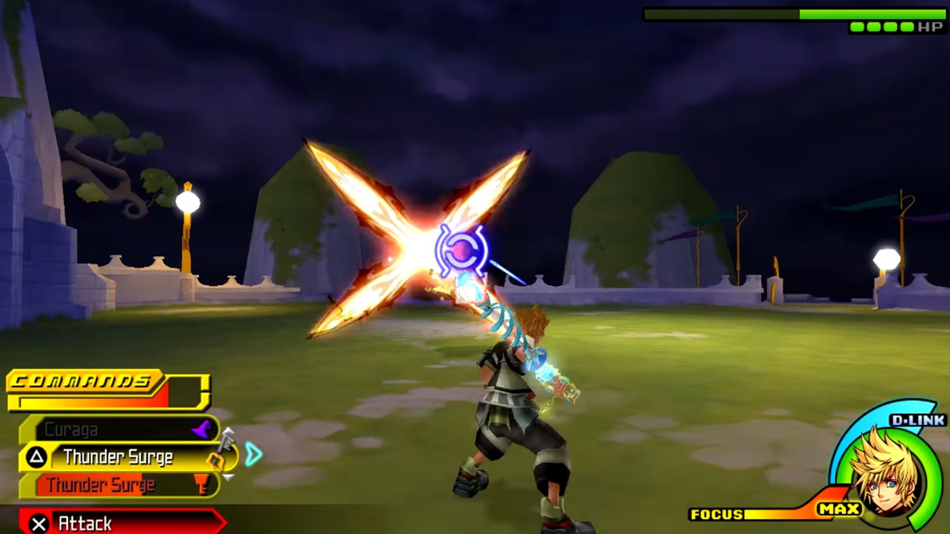 A screenshot of gameplay from Kingdom Hearts Birth by Sleep.