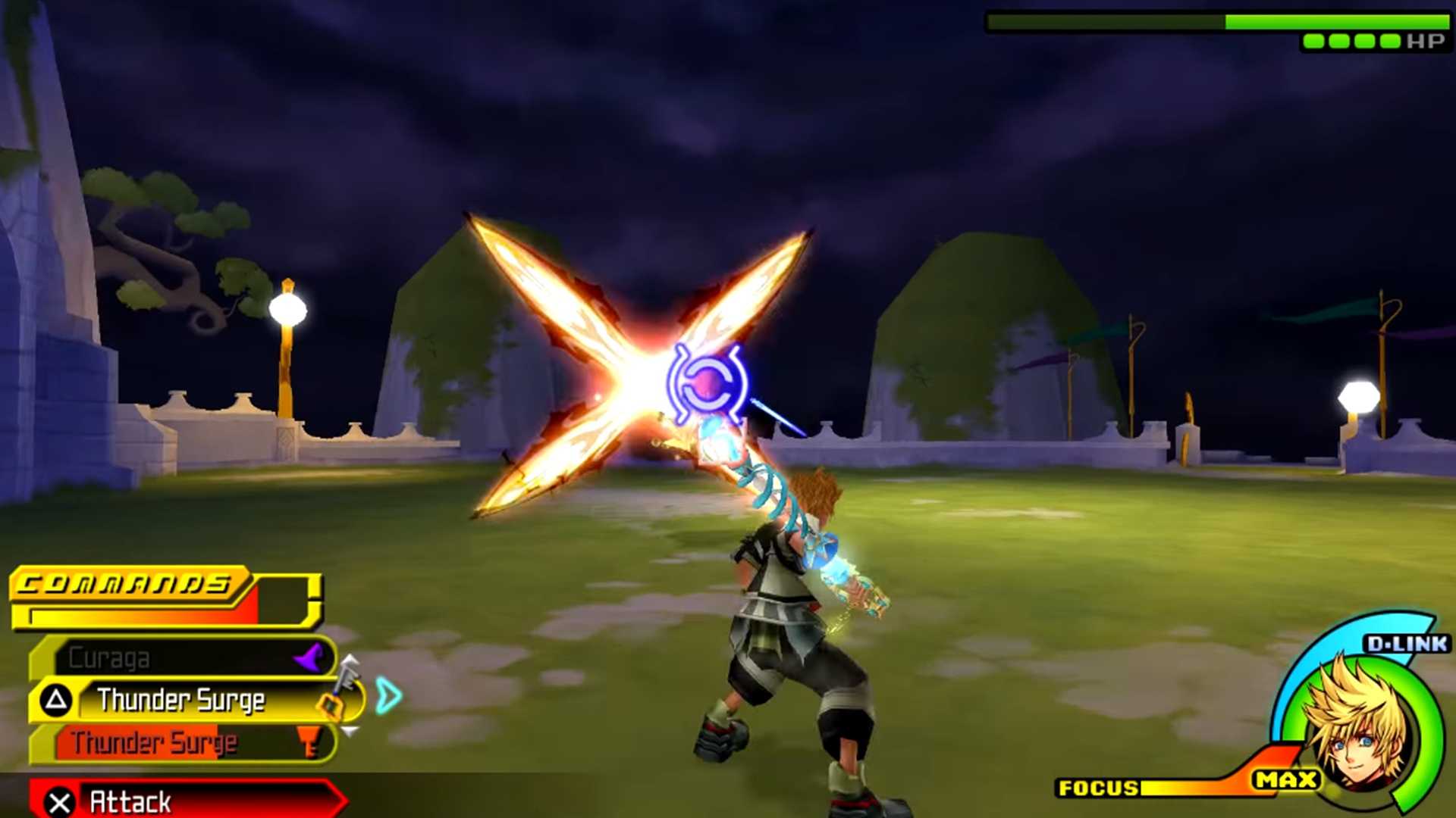 A screenshot of gameplay from Kingdom Hearts Birth by Sleep.