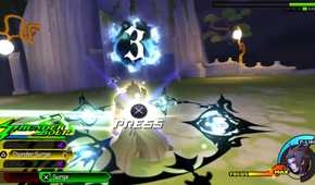 A screenshot of gameplay from Kingdom Hearts Birth by Sleep.