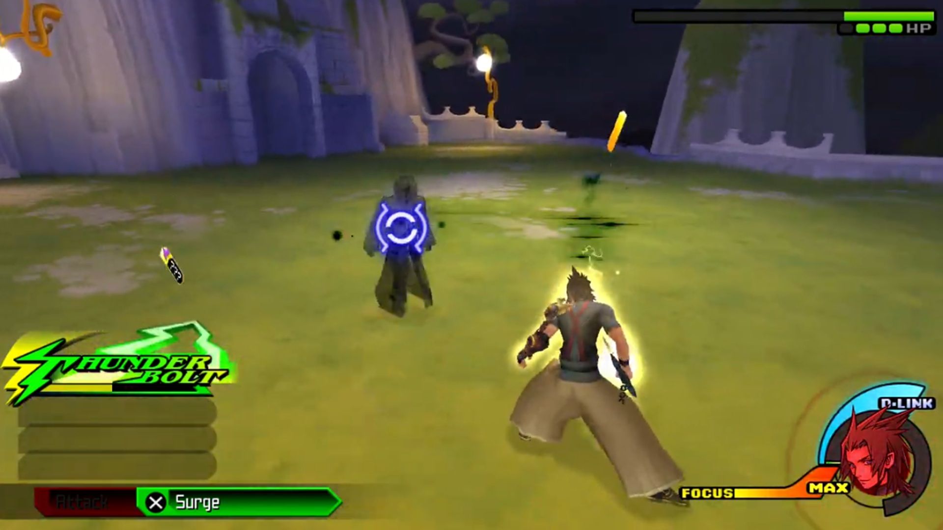 A screenshot of gameplay from Kingdom Hearts Birth by Sleep.