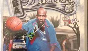 A shot of the box art for the Platinum Hits version of NBA Ballers
