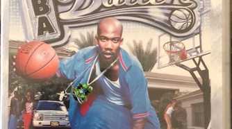 A shot of the box art for the Platinum Hits version of NBA Ballers
