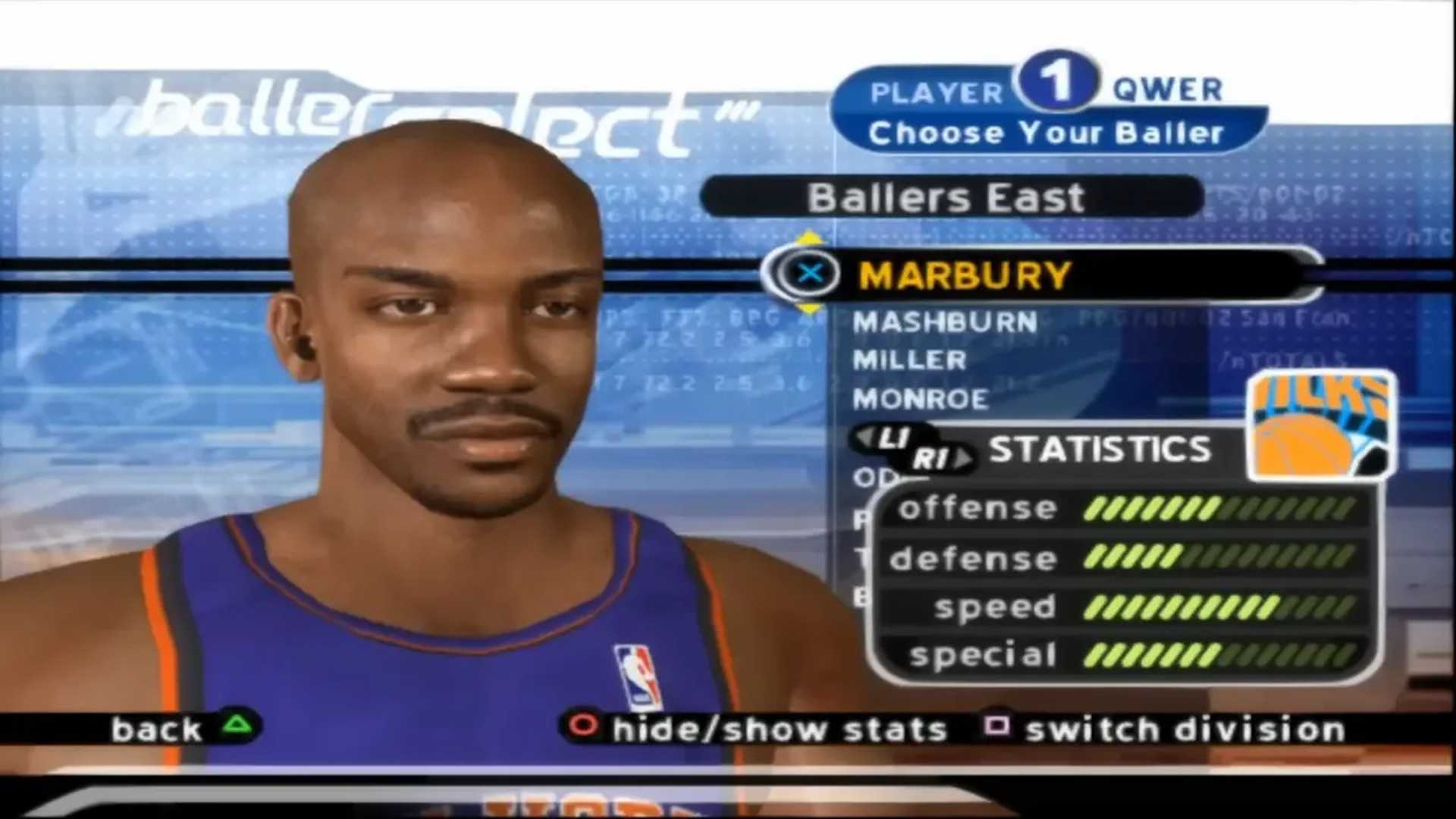 A screenshot of gameplay from NBA Ballers