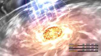 A screenshot of gameplay from Final Fantasy X.