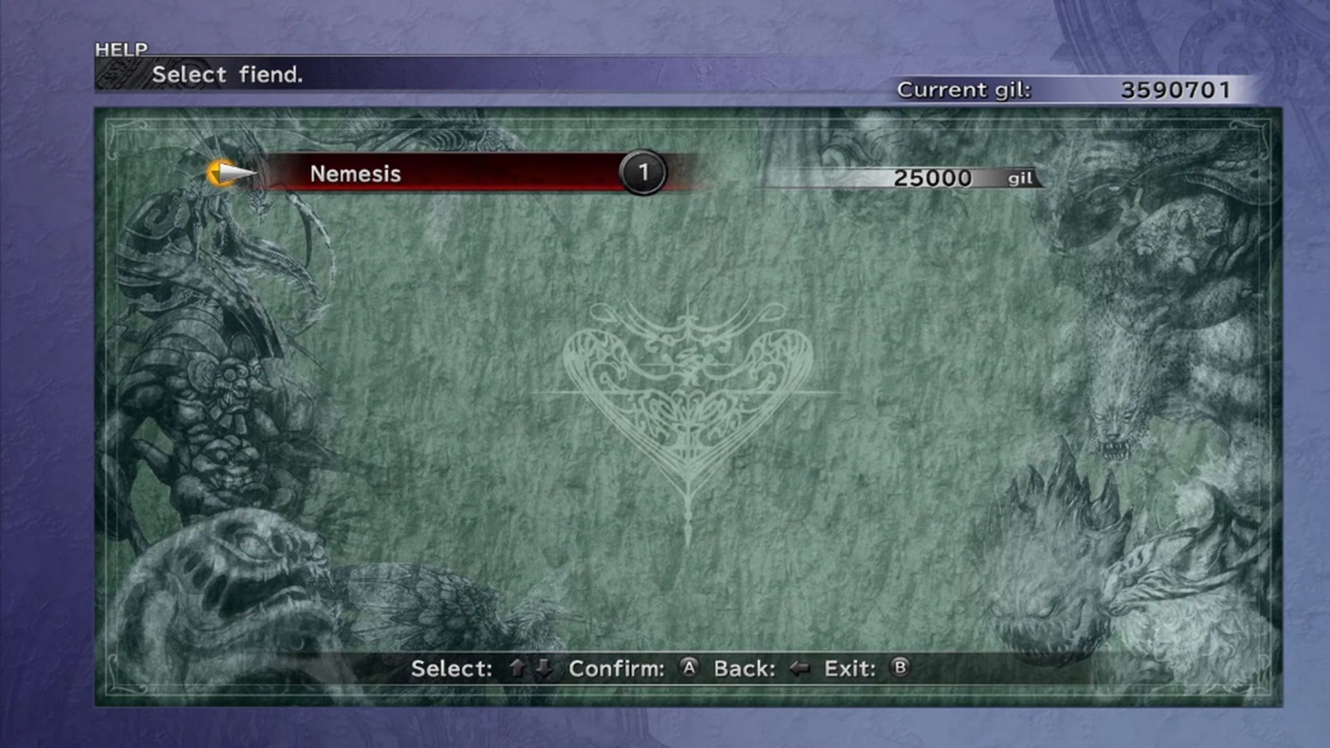 A screenshot of gameplay from Final Fantasy X.