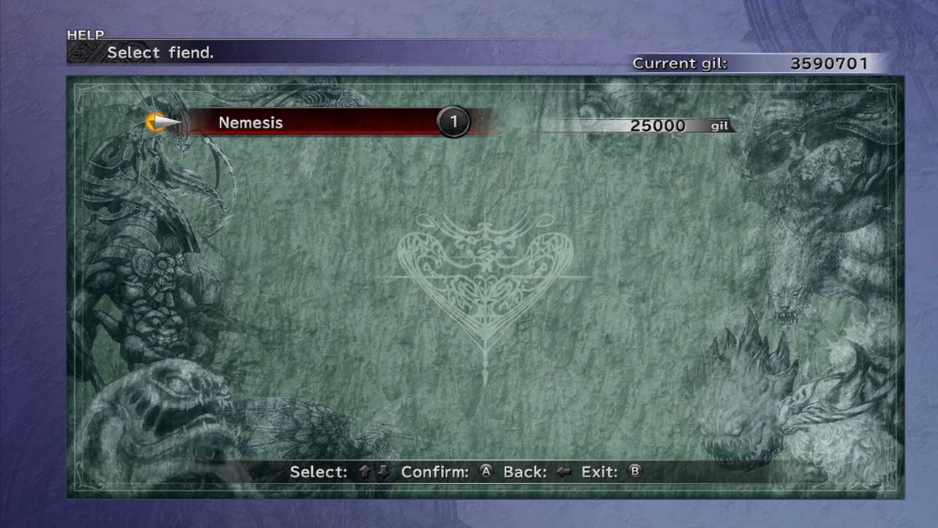 A screenshot of gameplay from Final Fantasy X.