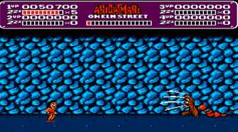 A screenshot of gameplay from A Nightmare on Elm Street.