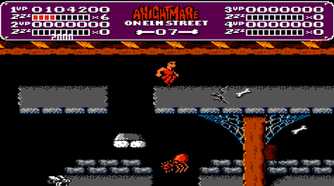 A screenshot of gameplay from A Nightmare on Elm Street.
