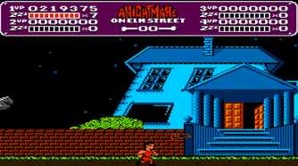 A screenshot of gameplay from A Nightmare on Elm Street.