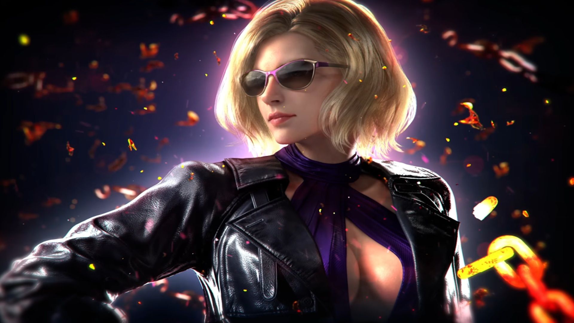 A shot from the reveal trailer for Nina in Tekken 8.