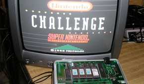 A picture of the cartridge for the Nintendo Campus Challenge 1992 event running.