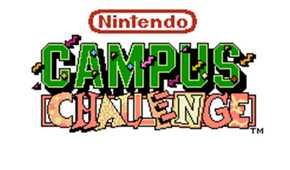 A shot of the title screen for the Nintendo Campus Challenge.