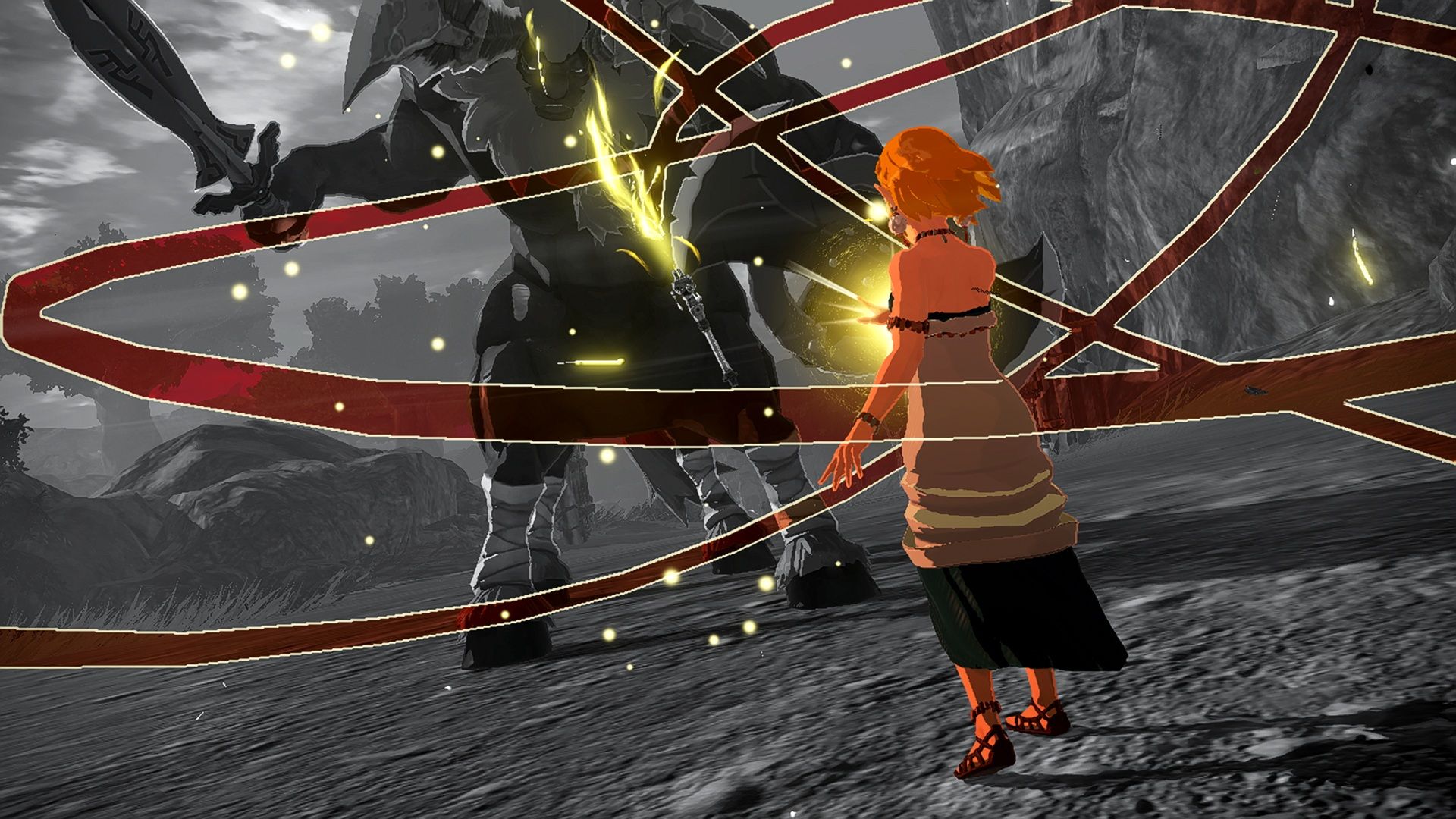 A screenshot of gameplay from Hyrule Warriors: Age of Imprisonment