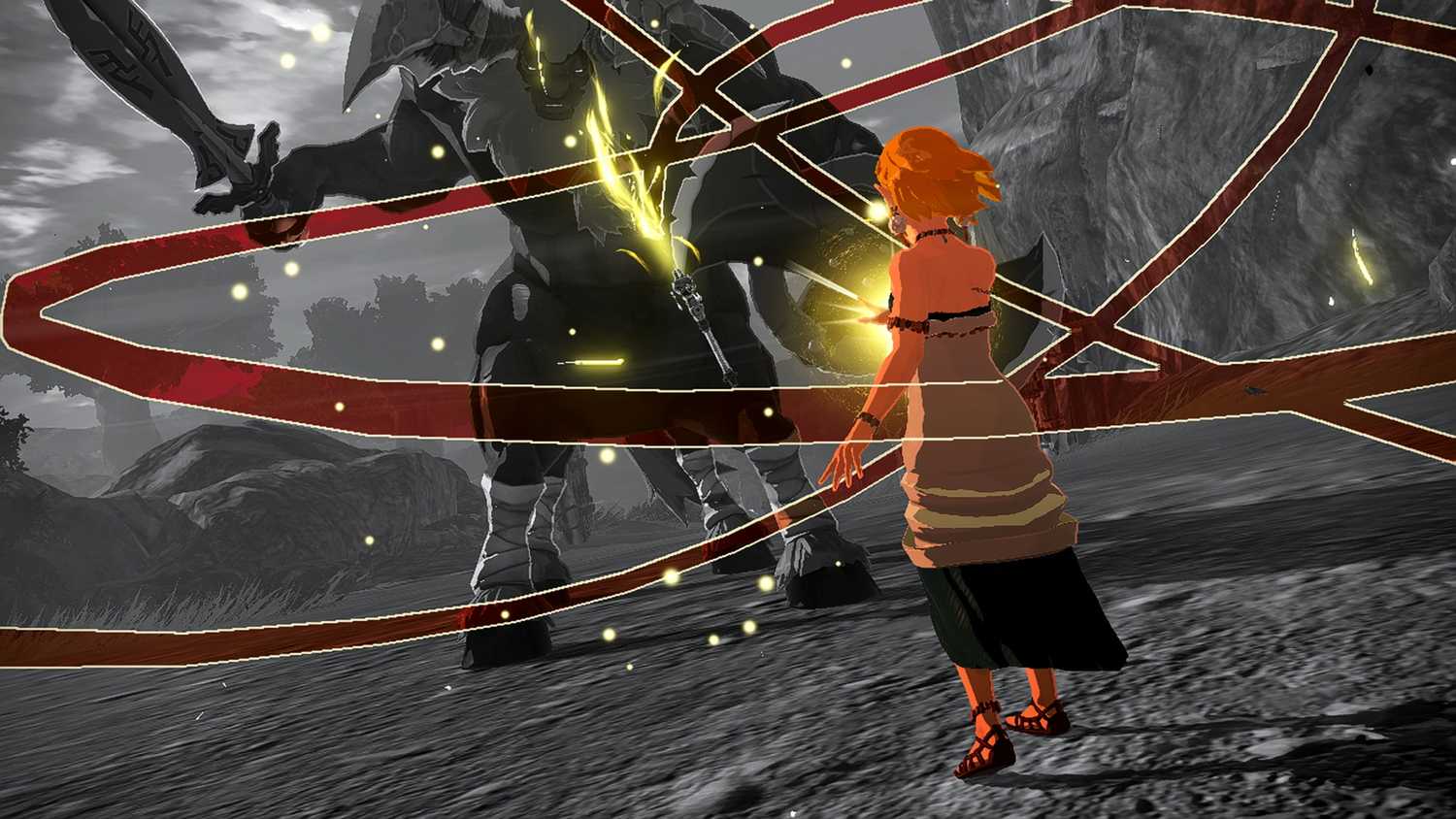 A screenshot of gameplay from Hyrule Warriors: Age of Imprisonment