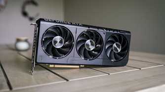 An image of an NVIDIA GeForce RTX 5060 Ti GPU.
