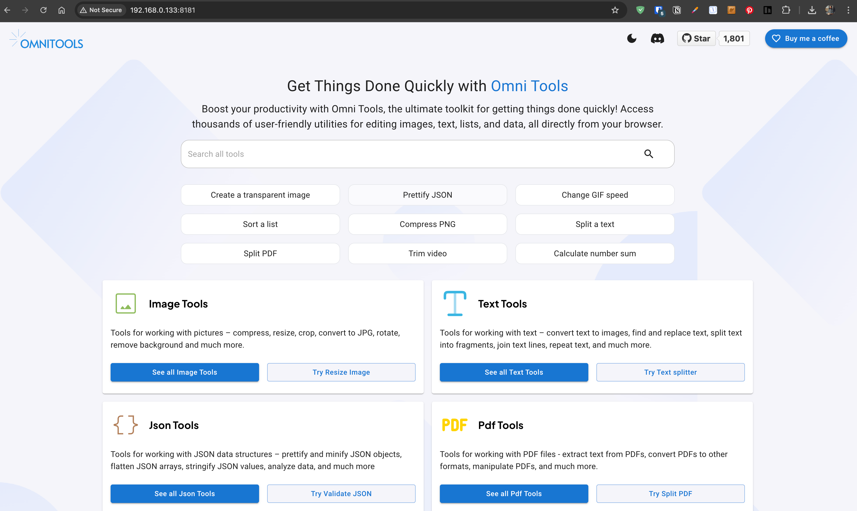 omnitools - homepage