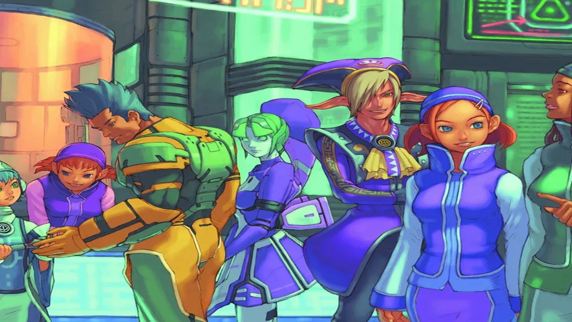 Promo artwork for Phantasy Star Online