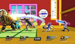 A screenshot of gameplay from PlayStation All-Stars