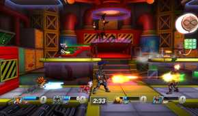 A screenshot of gameplay from PlayStation All-Stars