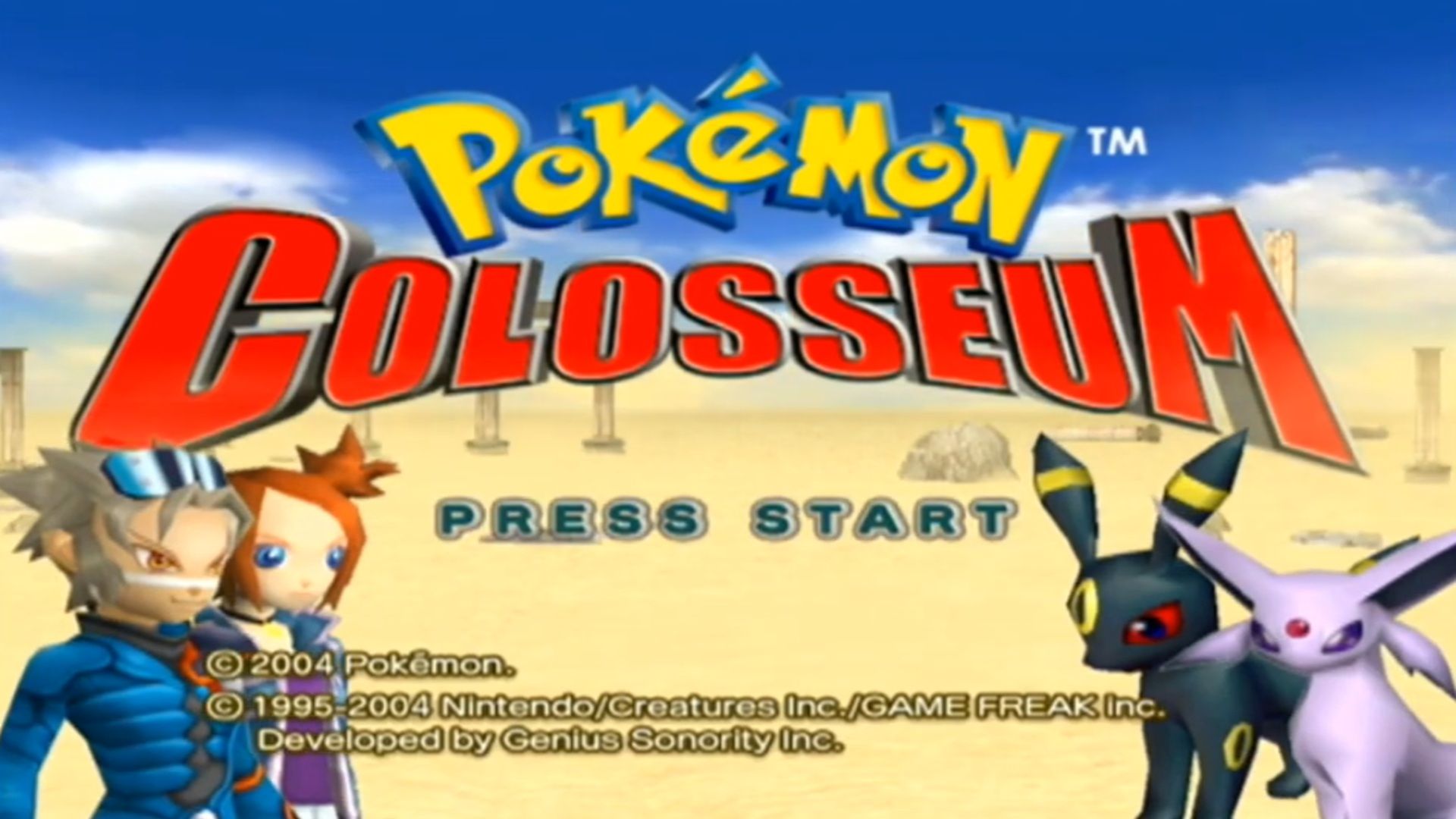 A screenshot of gameplay from Pokémon Colosseum