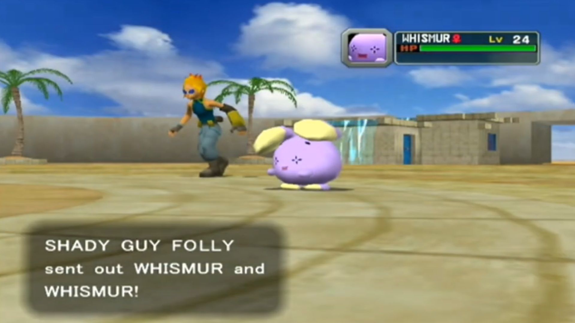 A screenshot of gameplay from Pokémon Colosseum