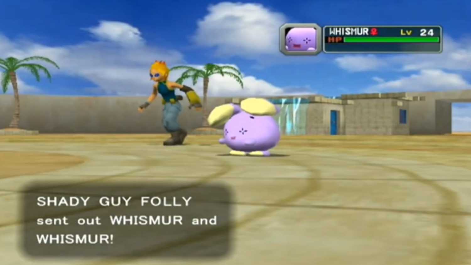 A screenshot of gameplay from Pokémon Colosseum
