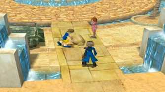 A screenshot of gameplay from Pokémon Colosseum