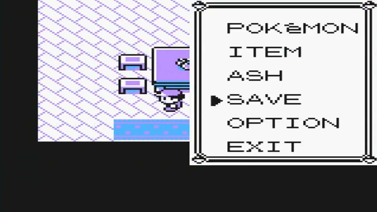 A screenshot of gameplay from Pokemon Yellow.