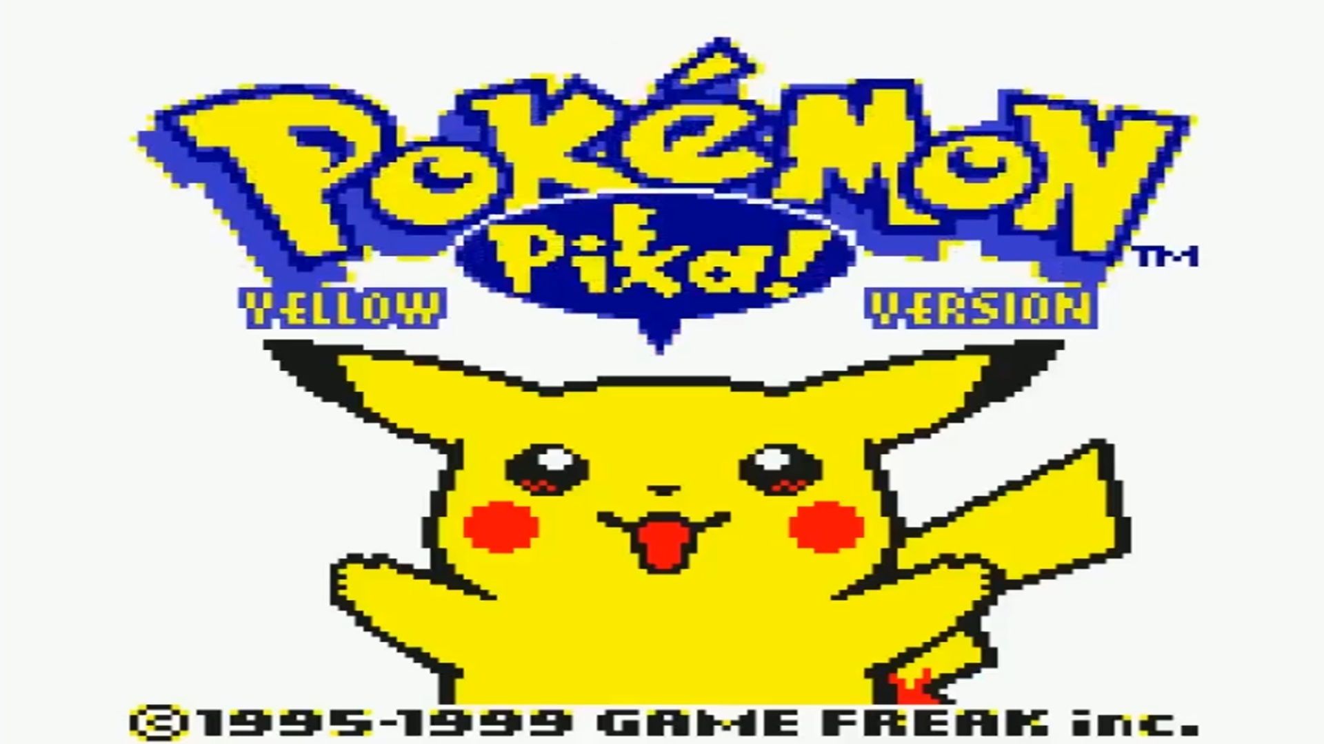A screenshot of gameplay from Pokemon Yellow. 