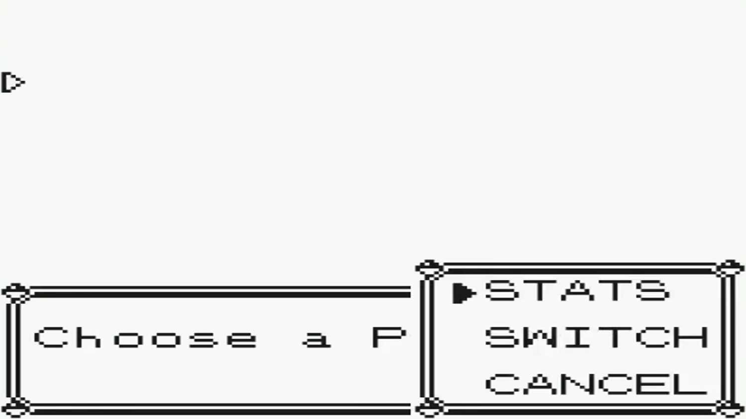 A screenshot of gameplay from Pokemon Yellow.